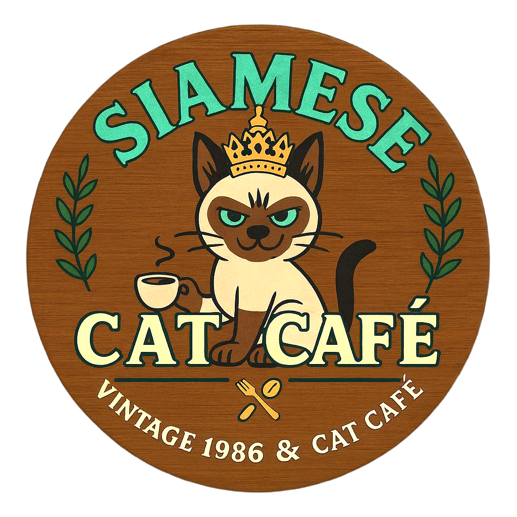 Siamese Cat Cafe Logo